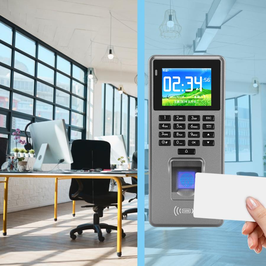 Sistema de Control de Acceso RFID para la máquina de asistencia de 125KHz TFT Wiegand 26 huellas dactilares contraseña