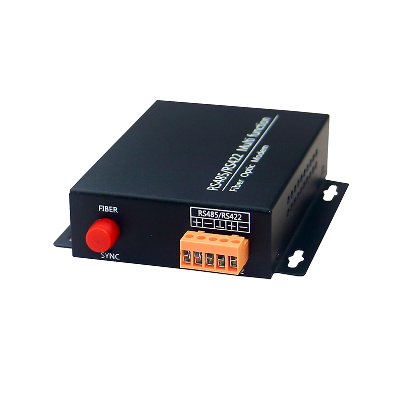 RS-485/RS-422 data port to fiber optic media converter, for industrial automatic control,parking gate system and access control