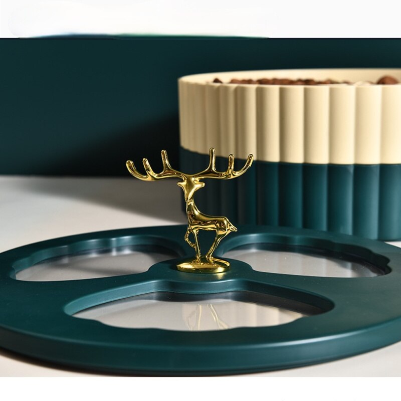 Light Luxury Storage Box Elk Dried Fruit Box with Lid Snack Melon Seed Tray Living Room Nut Box Fruit Organizer Storage