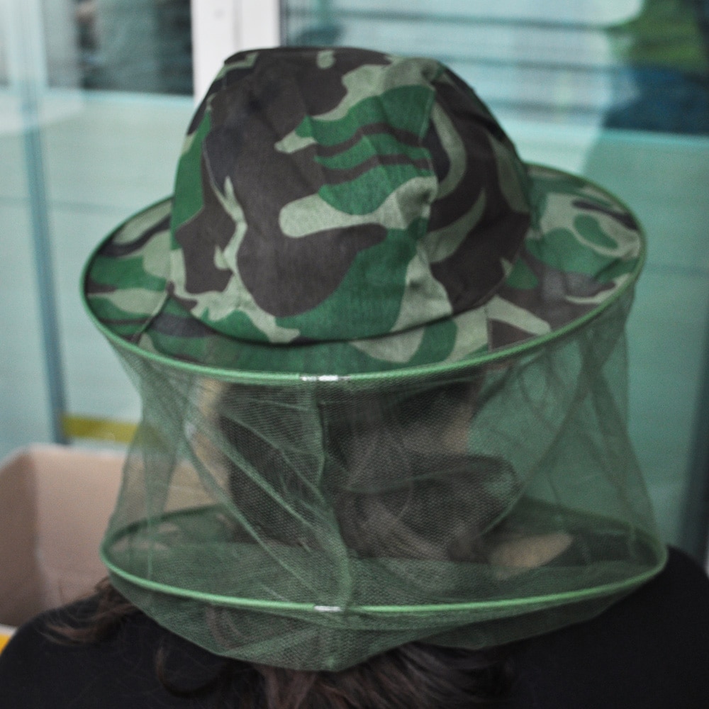 Camouflage Patten Beekeeper Hat Beekeeping Face Mask