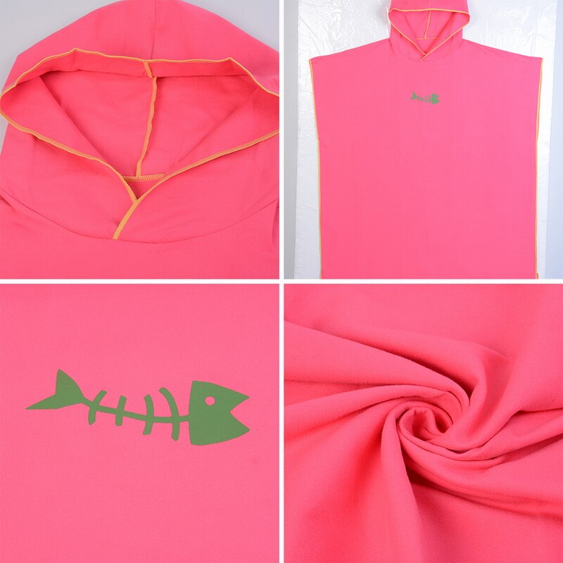 Mænd hurtigtørrende badekåbe svømmekappe skiftende badekåbe flerfarvet strand badekåbe kappe hættetrøjer mænd kortærmede sweatshirts