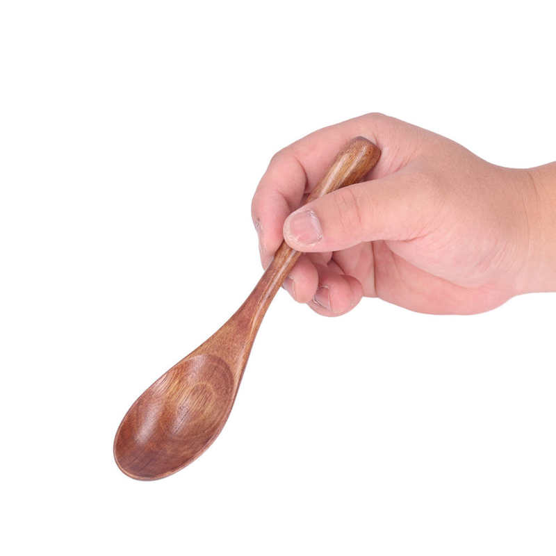 Large Ladle Multipurpose Wood Spoons Kitchenware for Eating Mixing Stirring