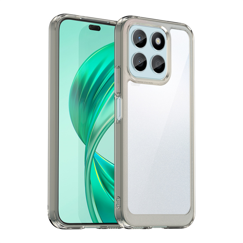 Funda transparente colorida de TPU para Honor X5b Plus X6b X8b X8a 5G X7a X6 X6s X7c, Funda protectora transparente, Coque Capa: Mezclilla / Gris
