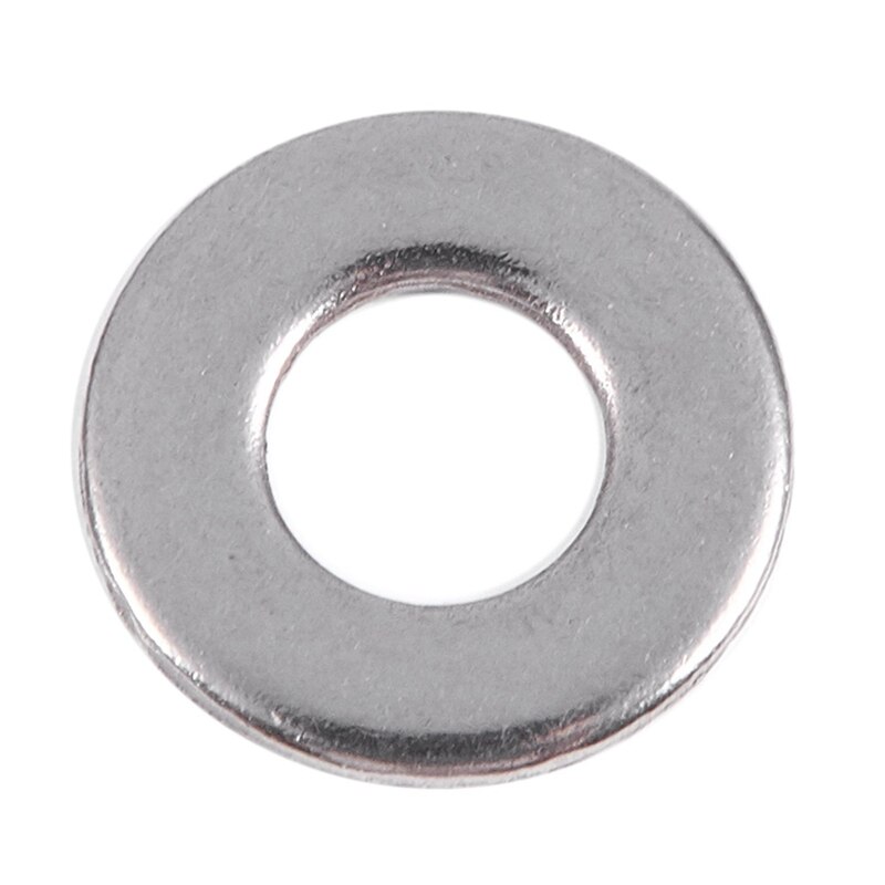 M2.5x6mmx0.5mm Rvs Ronde Platte Ring Voor Bout Schroef 100 Stuks