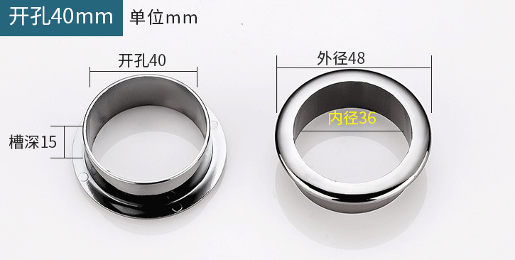 Oeillet de câble rond de 45mm, 10 pièces, sortie de table de bureau, trou de fil, protecteur de couvercle décoratif, système de ventilation d'air d'armoire en Nylon: MULTI
