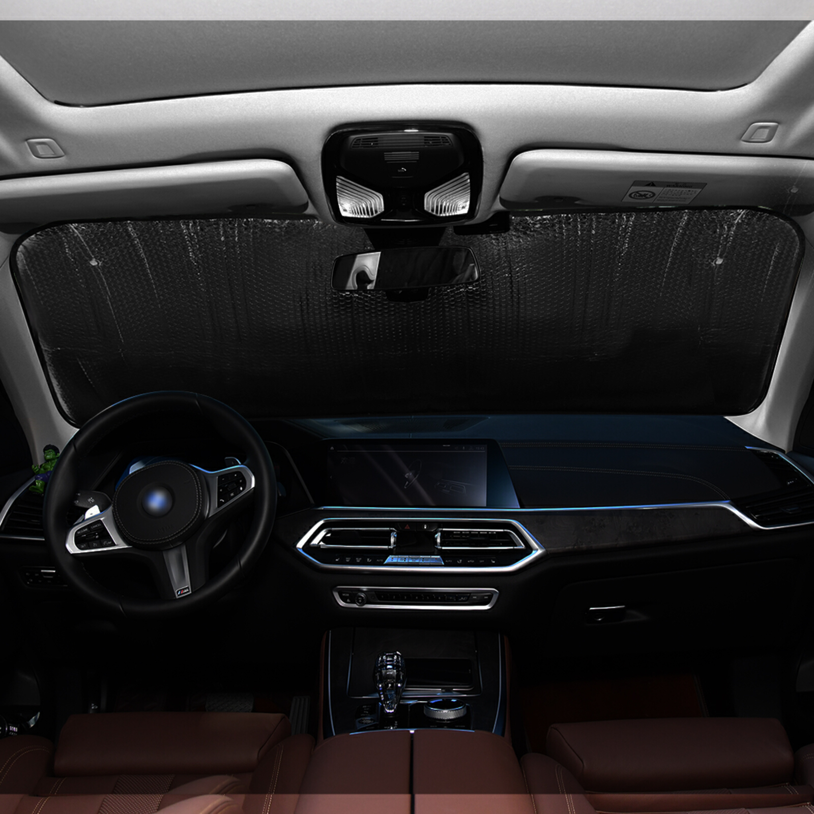 Auto Zonnescherm Herdershond Autoruit Schaduw Voorruit Cover Animal Driver Auto Zonnescherm Anti-Zonlicht Automotive Cover huisdier