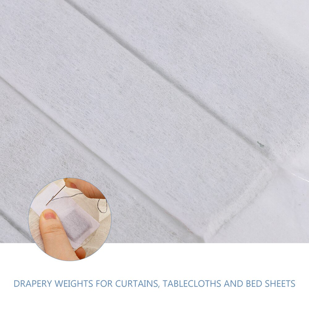 12 st nonwoven gardintillbehör täckta gardinvikter för dukflagggardin