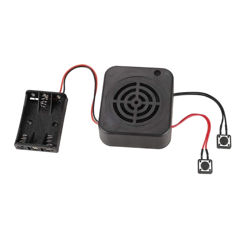 KX4A Sound Box Play Button for Personal Messages Songs Stuffed Toys Hobby Craft Project Talking Recordable Through Port