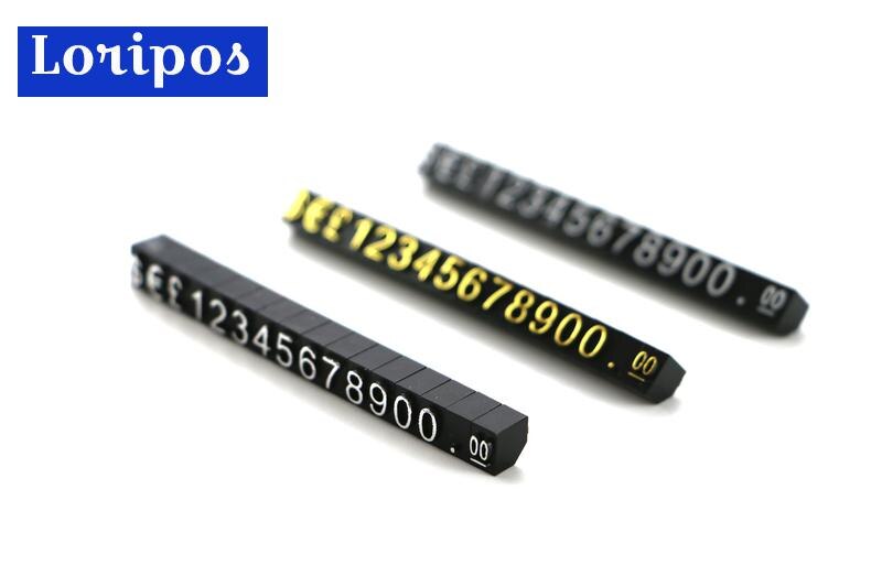 Reloj anillo joyería precio cubo visualización joyería Etiqueta de precios Euro Precio cubos número dólar GBP Kit joyería Etiqueta de precios soporte de mesa