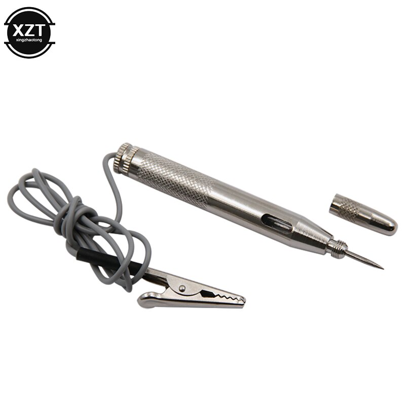Probador eléctrico automotriz, lámpara de luz de coche, lápiz de prueba de voltaje para herramientas de prueba de motocicleta y camión, circuito DC 6/12V, 1 ud.
