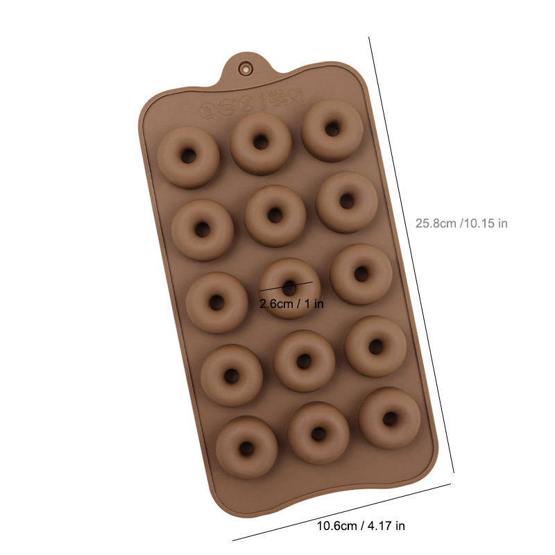 Mini forma do cukierków Donas Chocolate Gummy Mould Akcesoria kuchenne Kwiatowa tacka na kostki lodu Dekoracja świecy do ciasta Cupcake Mydło: Czekolada