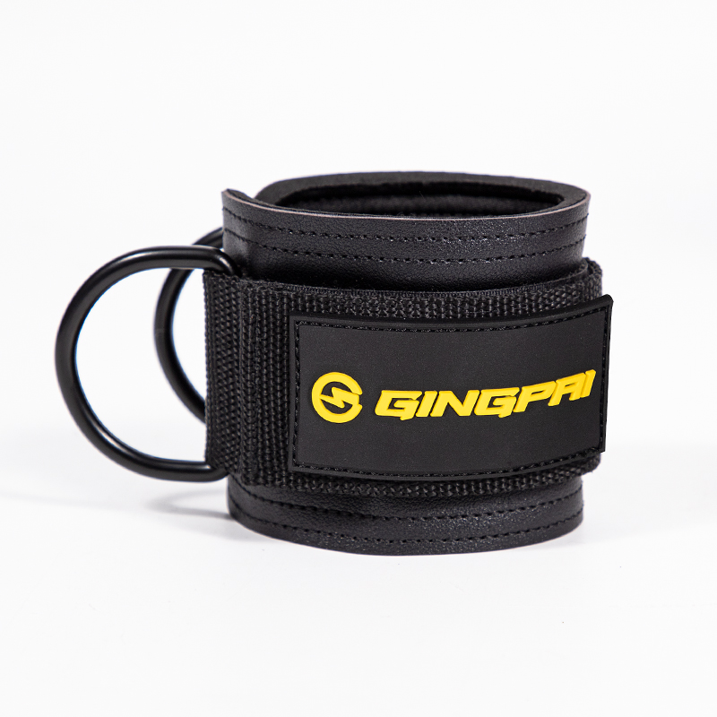 Ankle Strap for Cable Machines and Resistance Bands, Work Out Cuff Attachment for Home & Gym, Glute Workouts - Kickbacks: Gray