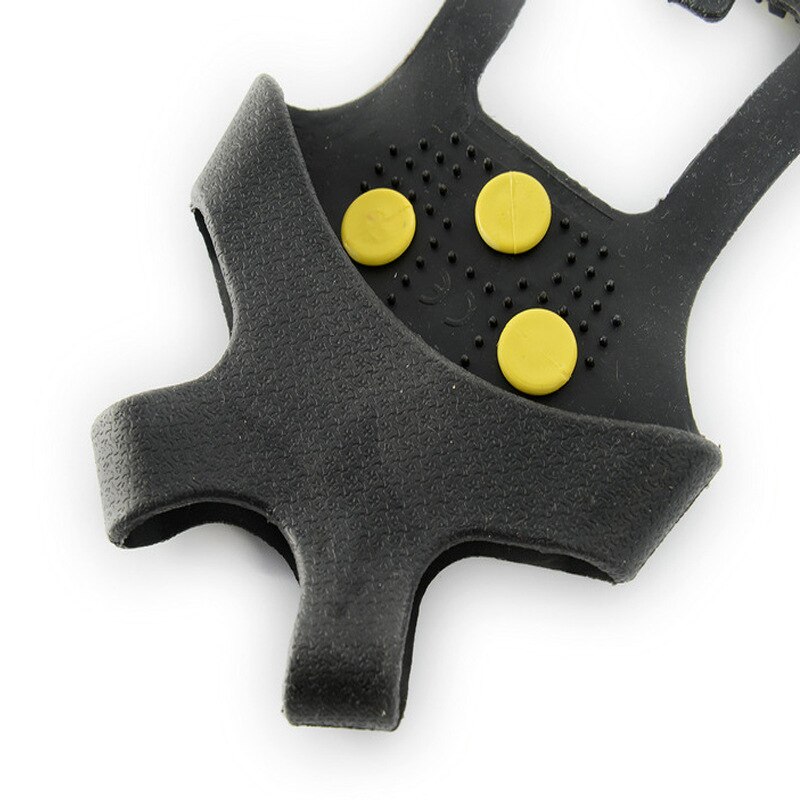 Picos para zapatos de nieve antideslizantes 1 par 10 clavos para el hielo para zapatos antideslizantes Grip crampones escalada zapatos cubrir crampones