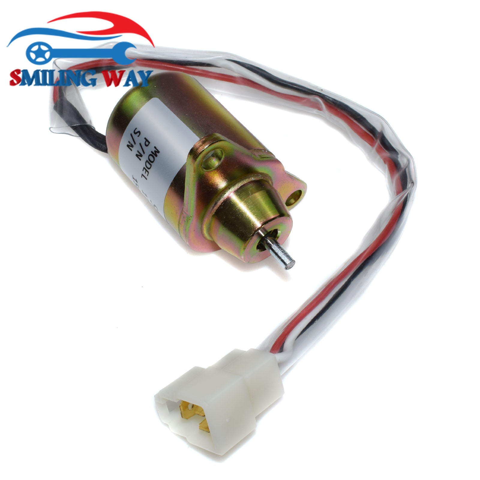 Fuel Shut Down Off Stop Solenoid Valve For 12V John Deere Kubota Tractor Yanmar 1503ES-12S5SUC5S 119653-77950 R55-7 R60-7 3TNE84