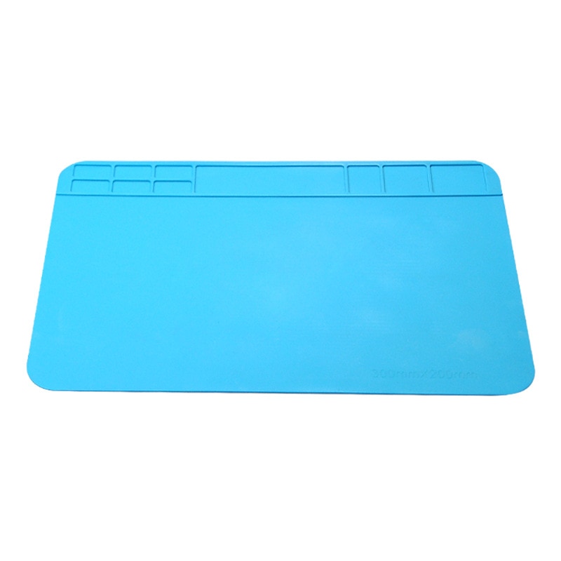 1PCS 300*200mm Insulation Mat Heat-Resistant Silicon Soldering Mat Work Pad Desk Platform Solder Rework Repair Tool For Welding