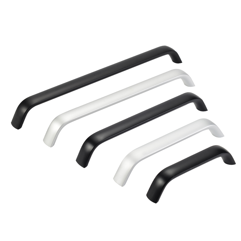 Minimalistisch modern meubilair kastdeur lade lange handgrepen voor badkamerkast zwarte aluminiumlegering