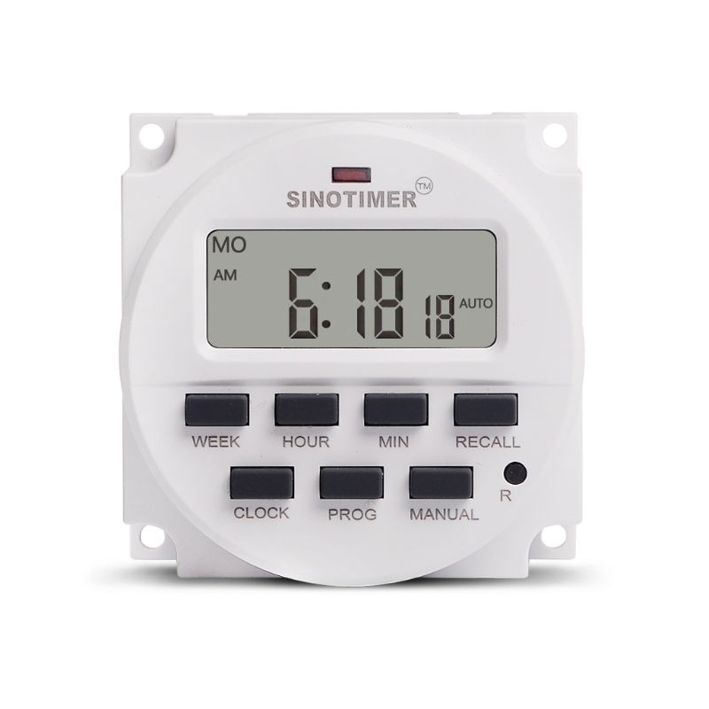 TM618H 5V 12V 24V 120V 220V Digital 7 Day Weekly Programmable Timer Switch Relay 50JC
