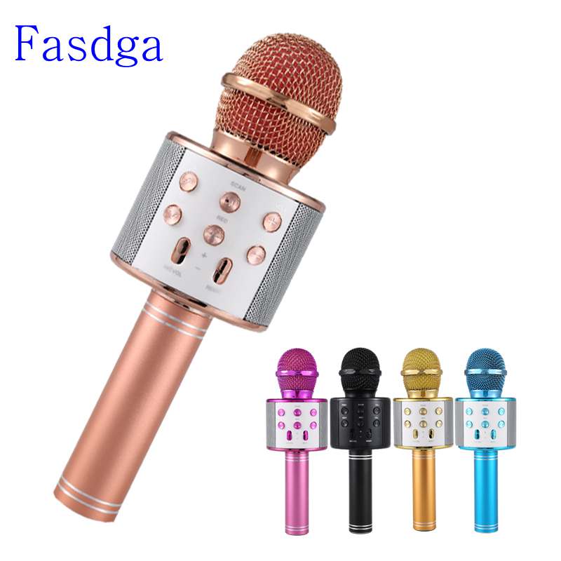 Professionelle Bluetooth Drahtlose Mikrofon Lautsprecher Handheld Mikrofon Karaoke Mic Musik Spieler Singen Recorder KTV Mikrofon