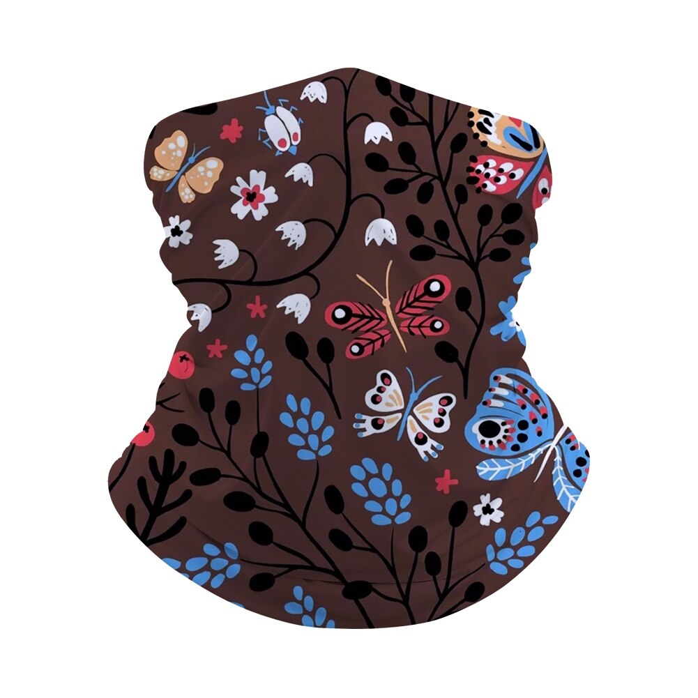 Pétales de fleurs Polyester enfants Tube Bandana sans couture guêtre Tube de motard Bandana écharpe bonnet bonnet cagoule chapeaux: E