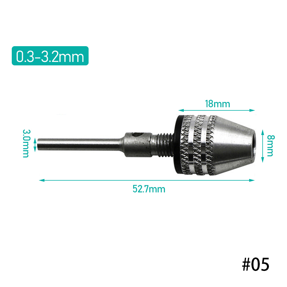 Boor Chuck Keyless Schroevendraaier Slagschroevendraaier Adapter Elektrische Micro Motor Klem Mini Chuck Armatuur Hex Shank Boren Adapter: Rood