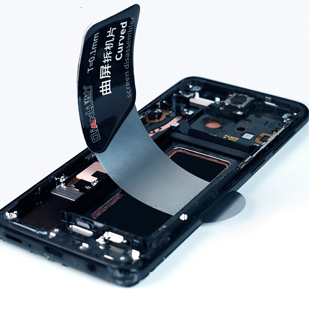 5 stk holdbar elektronik diy åbning separat værktøj mobiltelefon lcd buet skridsikker film praktisk skærm demonteringsværktøj