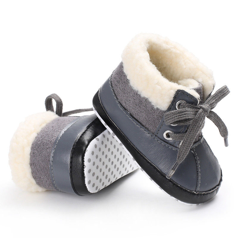 the style handsome personality Boys Toddler Winter Snow Boots Sneakers Baby Infant Casual Soft Sole Shoes Boots wild