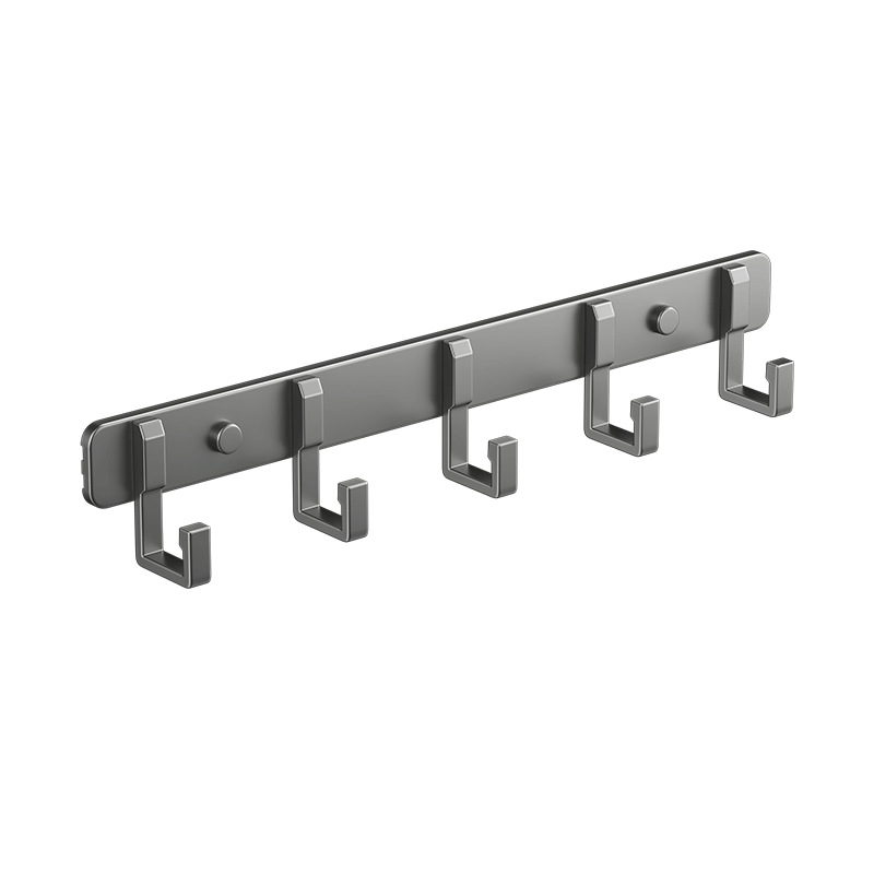 Ganchos negros de pared para colgar ropa, colgador de toallas de baño, perchero para puerta, abrigo, llave, gancho para ahorrar espacio, accesorio de cocina