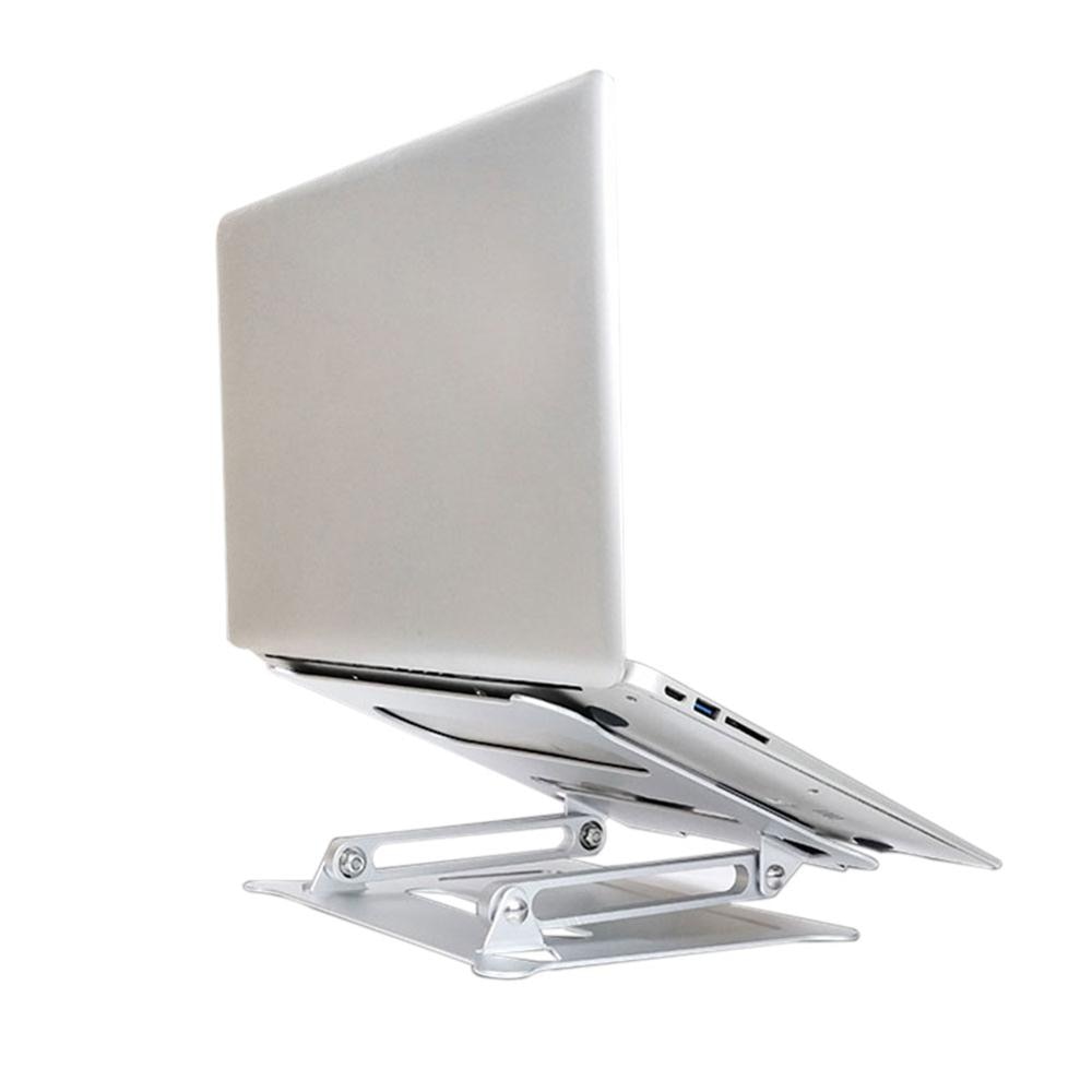 Laptop Stand Geventileerde Universele Lichtgewicht Computer Desktop Houder Aluminium Legering Koeling Verstelbare Hoogte Draagbare Opvouwbare