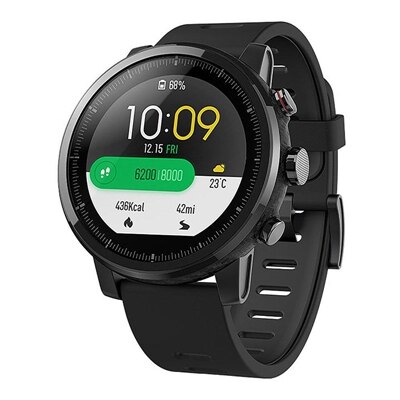 Für Original Xiaomi Huami Amazfit Stratos 3 2 2 S/Für amazfit tempo armband armband smart watch band 22mm weiche silikon Armband: black dark gray