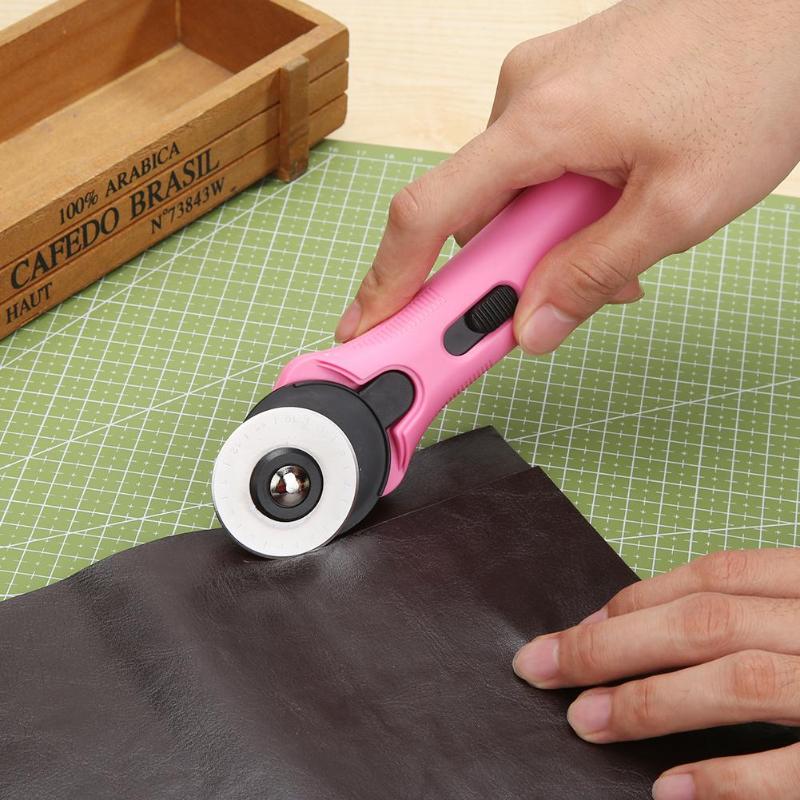 rotierend Leder Schneiden Werkzeug Stoff Klinge DIY Patchwork NäHenne Quilten Cutter schneiden Leder und Teppich für Hause Schule Ernte Werkzeuge