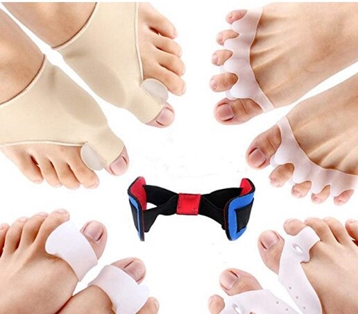 Bunion Corrector and Bunion Pain Relief Kit, Gel Bunion Pads & Sleeve, Toe Separators Spacers Straighteners for Men and Women
