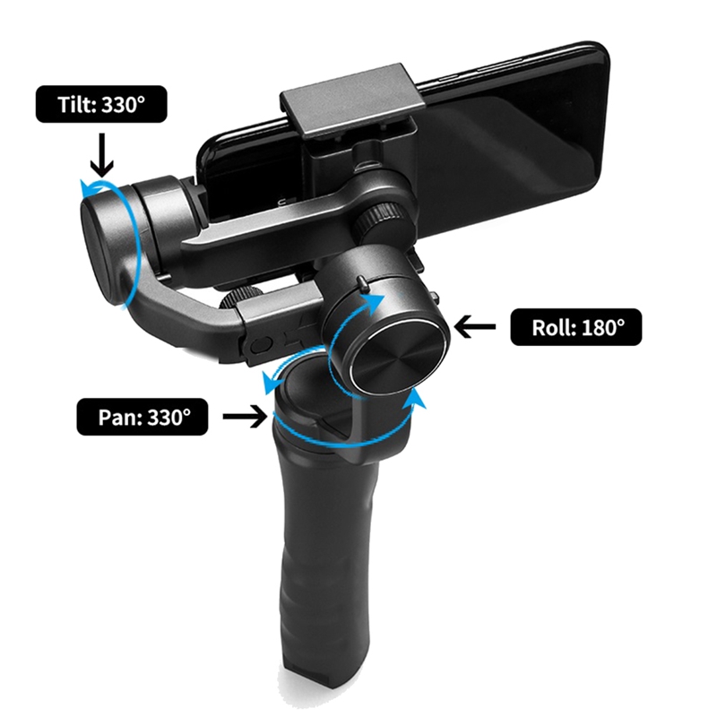 3-Axis Handheld Gimbal Stabilizer Lichtgewicht Opvouwbare Gimbal Voor Iphone Mobiel Gimbal Smartphone Video Record