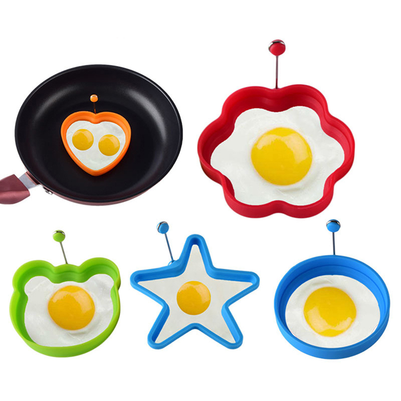 Siliconen Gebakken Ei Shaper Pancake Mold Keuken Koken Vorm Voor Eieren Gereedschap