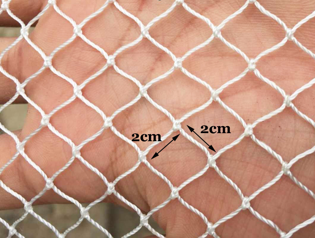 Nylon netz, 12 Stränge-2cm Anti-Vogel-Netz-Garten Obst kulturen Schutz netz, Nylon Fischernetz Gittergewebe Katze Hund Huhn Stift Netz