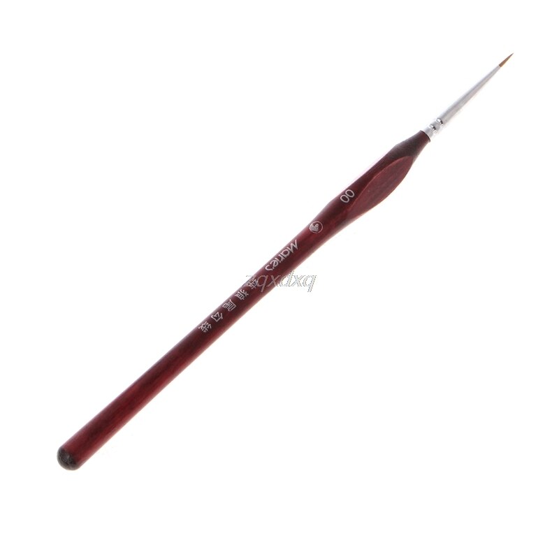 1pc miniatyr färg detalj borste varghår fina detaljer 0 00 000 vars rea: 00