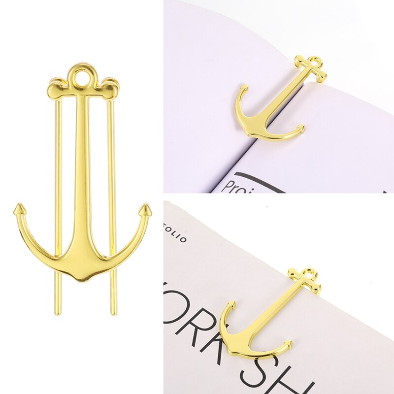 Anchor Bookmarks Bookmark Metal Page Holder for Students Teachers Graduation School Office Supplies