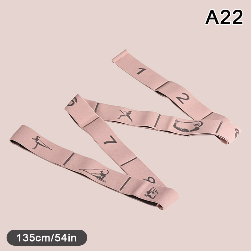 Elastischer Yoga-Stretchgurt mit Schlaufen, Stretchgurt für Ballett, Beinkörper, Stretchband für Yoga, Tanz, Pilates, Gymnastik: Dark Khaki