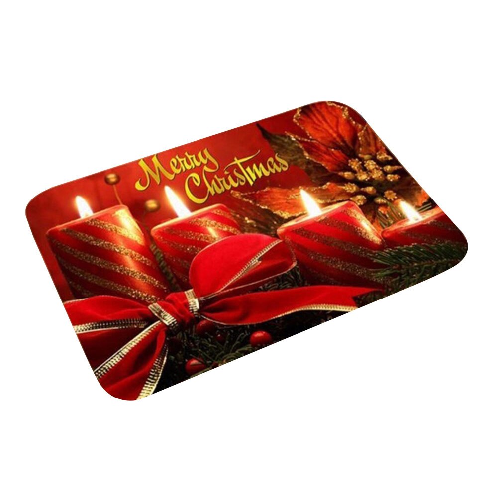 Noël père noël renne bonhomme de neige anti-dérapant paillasson tapis de sol tapis salle de bain