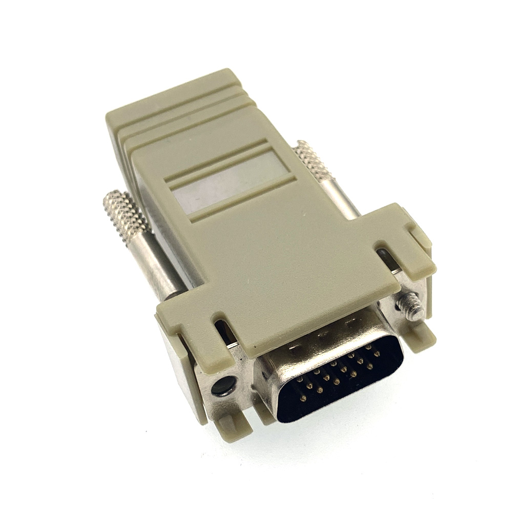 Db9 Vga15 Db25 Mannelijk/Vrouwelijk 9 15 25pin Seriële Poort Connector Naar Rj45 Kabeladapter D-SUB Adapter Extender Connector Voor Computer: Lavendel