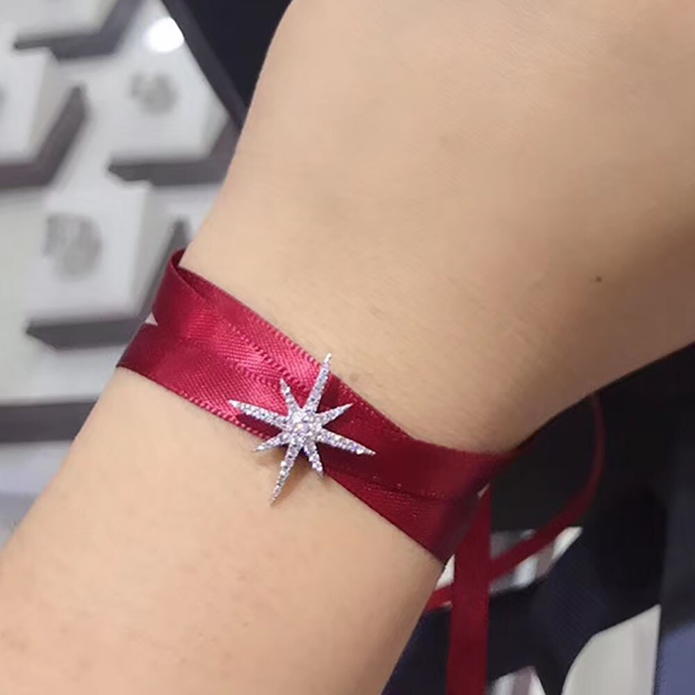 EIN haus zubehör meteor reis wort rot satin hals halskette kann verwendet werden als armband eine vielzahl von tragen halsband persönlichkeit ti