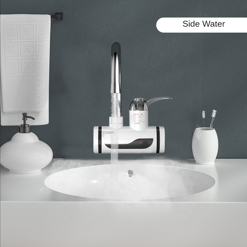 Kitchen Water Heater Cold Heating Faucet Instantaneous Water Heater Tap Instant Water Faucet Heater with Shower Head