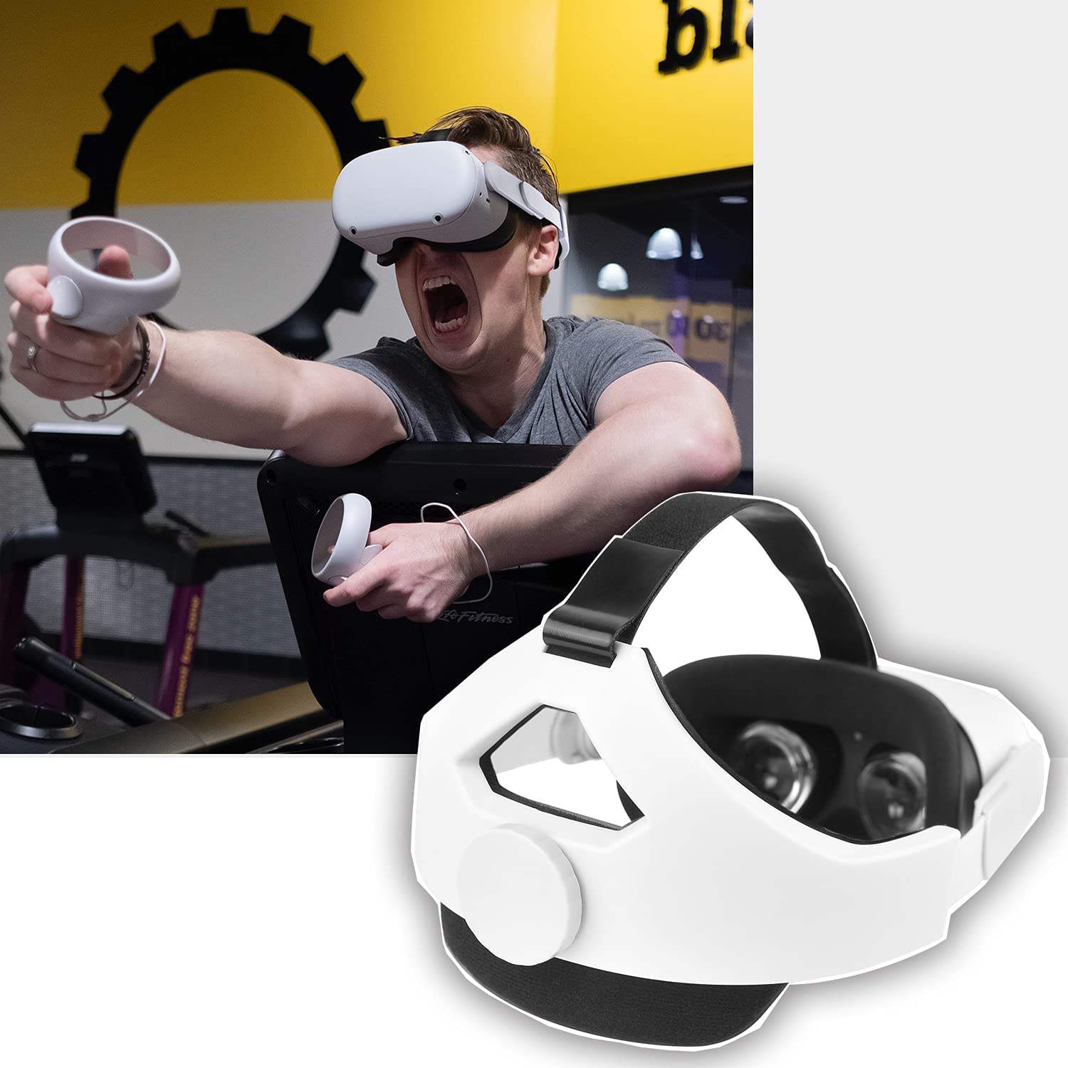 For Oculus Quest 2 VR Halo Strap Virtual Reality Rift Oculos Supporting Head Strap For Oculus Quest 2 Accessories Accessoires