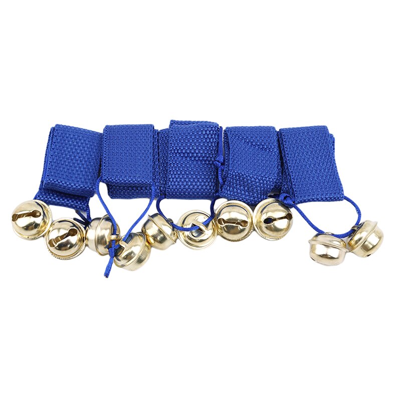 Bambini Sonaglio Polso Campane Giocattoli Gioco Puntelli Regolare Adesivo in Velcro braccialetto Grande Campana del Giocattolo di Trasporto di Goccia: blu