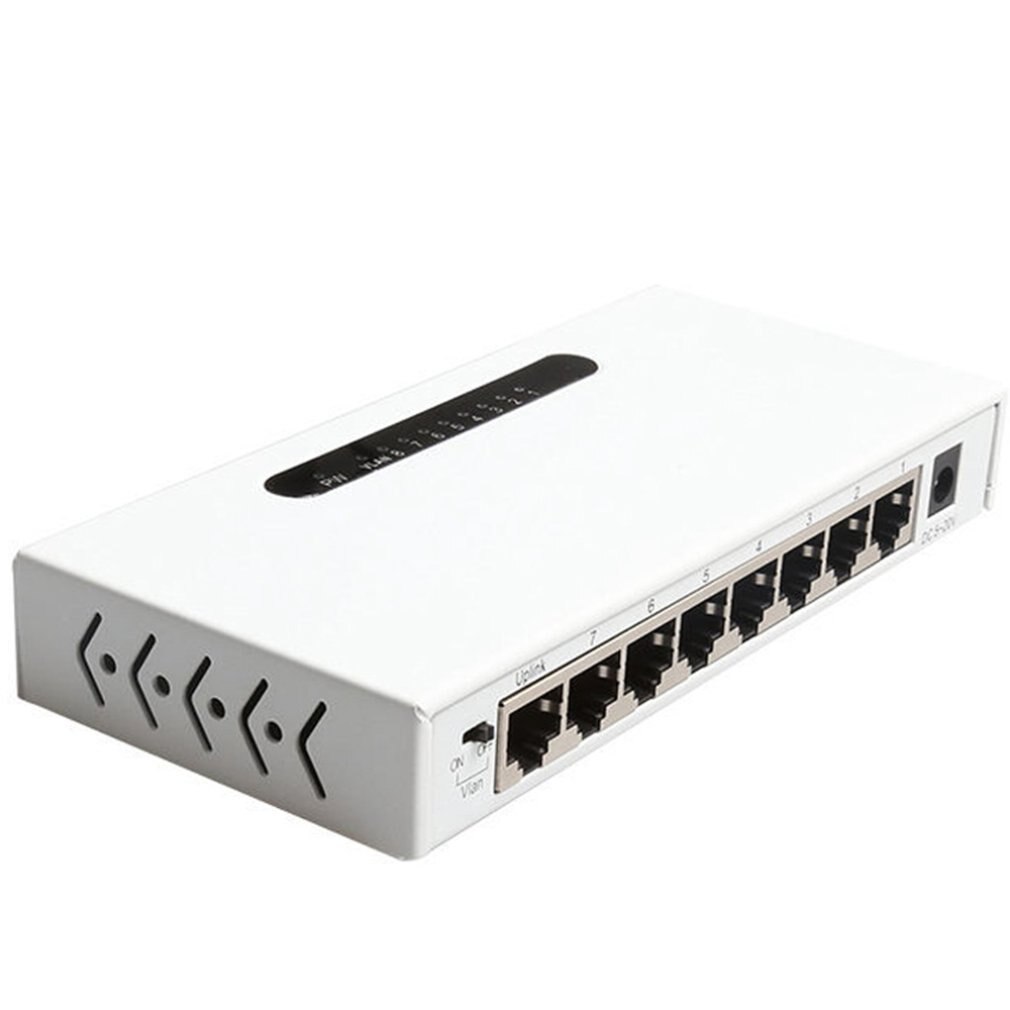 8-Port PoE Network Switch Unmanaged Gigabit 1000M Ethernet Switch Metal casing strong durable Switch: Default Title