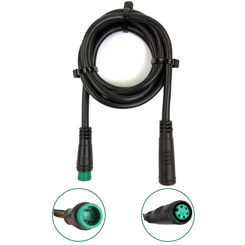 RICETOO Julet 2/3/4/5 Pin Conversion Line Waterproof Extension Cable Wire for Throttle Display Ebrake Light Ebike Parts: 5 Pin Male-Female