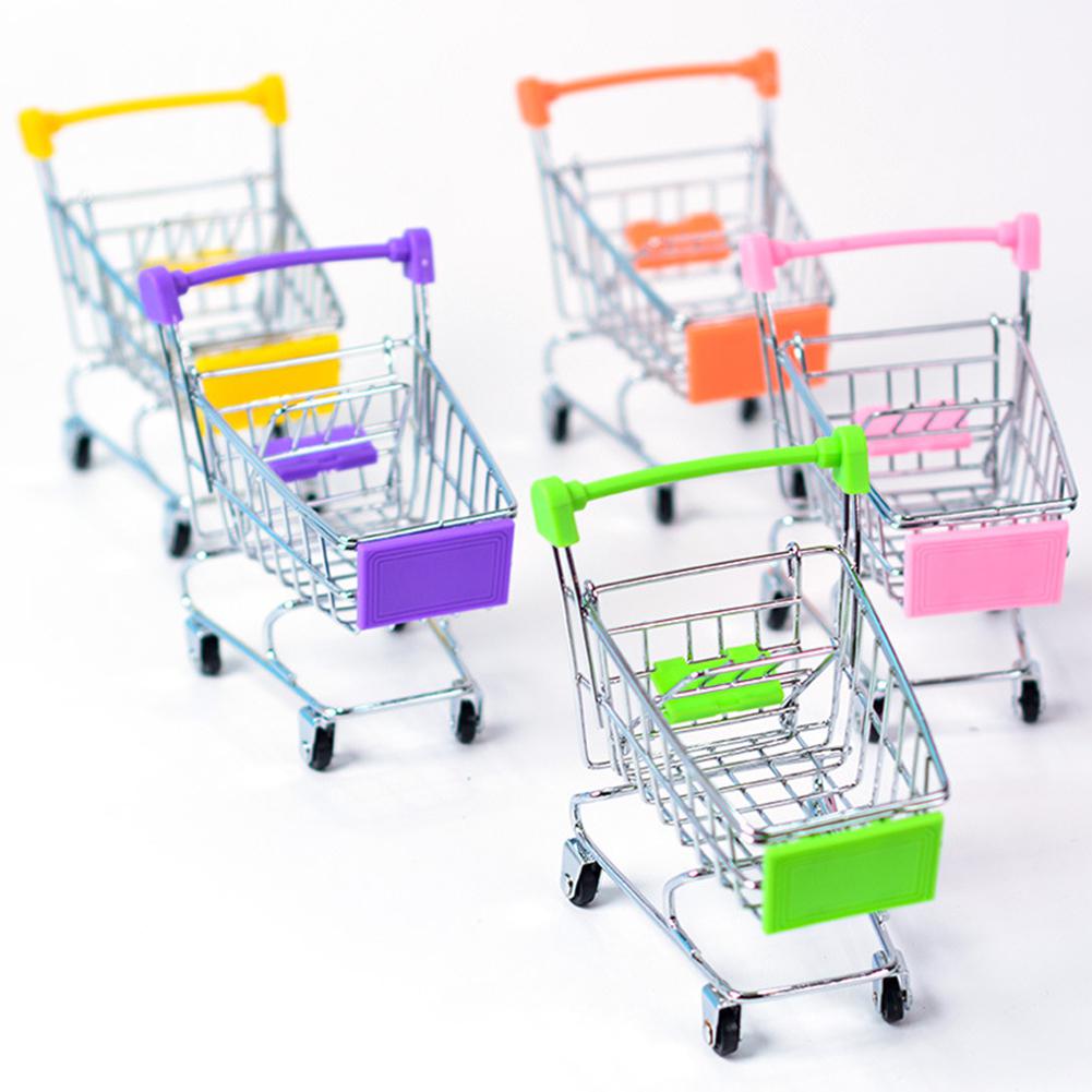 Mini carrito de compras con forma de pájaro loro juguete de desarrollo de la inteligencia