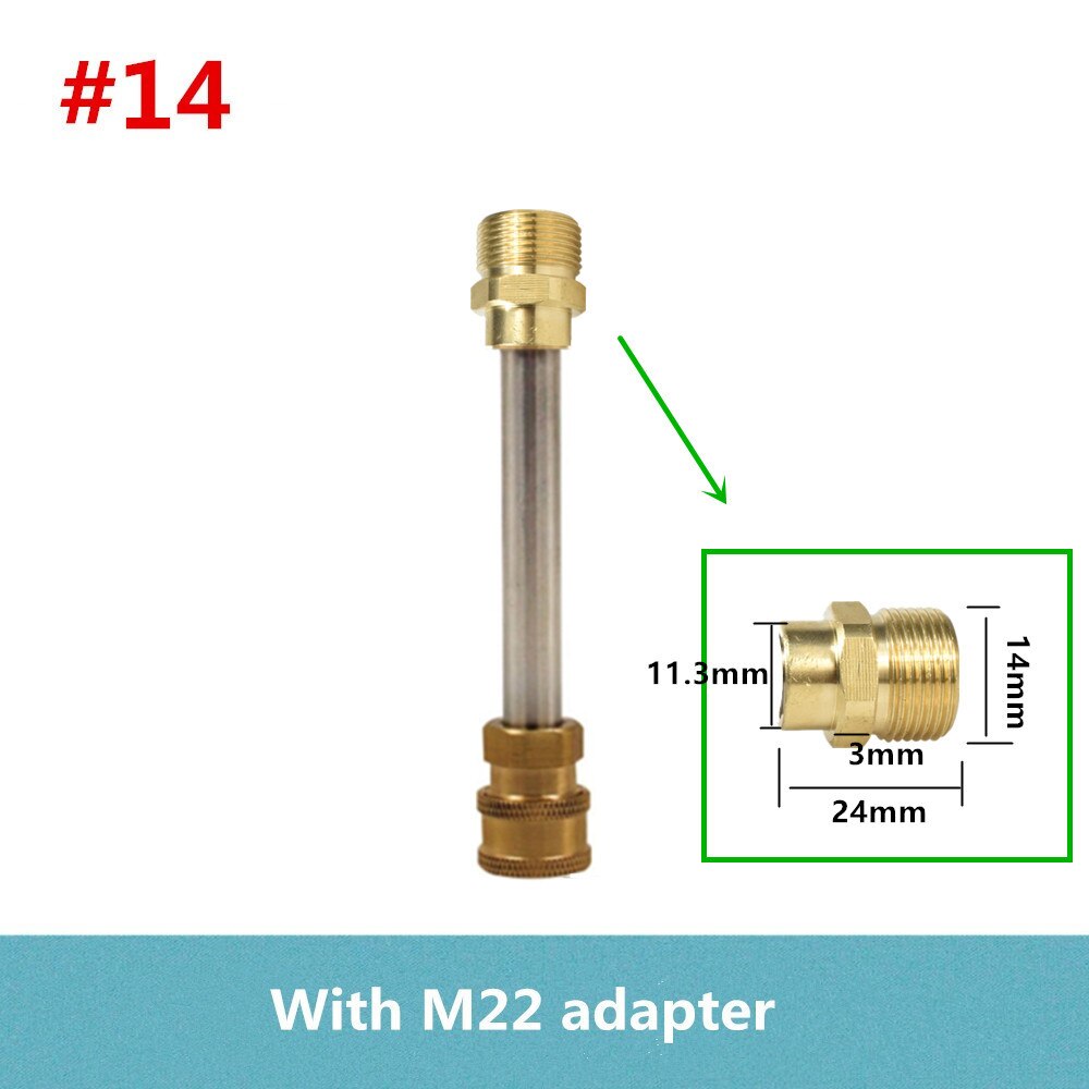 Hnyrusy przedłużacz lanca G1/4 "szybka złączka do myjka ciśnieniowa Adapter do Karcher Interskol LAVOR: Type 14