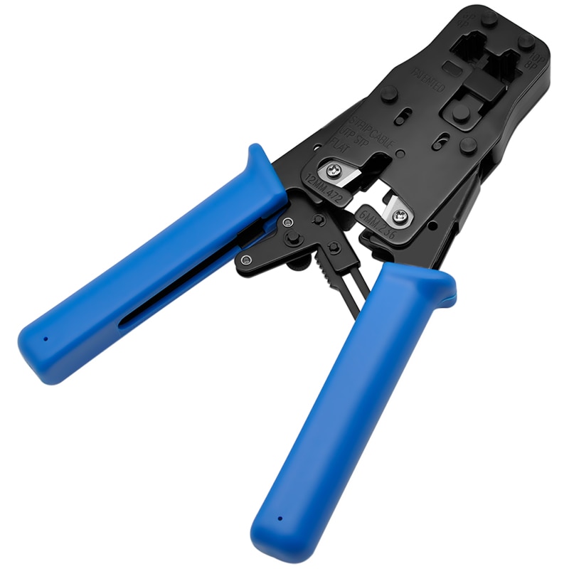 CNCOB Kabel Crimper, Kabel Anschluss crimpen Werkzeug, Telefon Kabel Anschluss crimpen Zange, 8P8C/RJ45, 6P6C/RJ12, 6P4C/RJ11, 6P2C