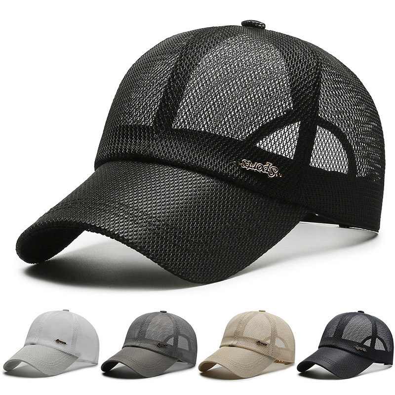 Kanada sommar för män bokstäver mesh basebollkeps sport solskydd andningsbar snapback-keps man utomhus snygg enkel enfärgad kpop
