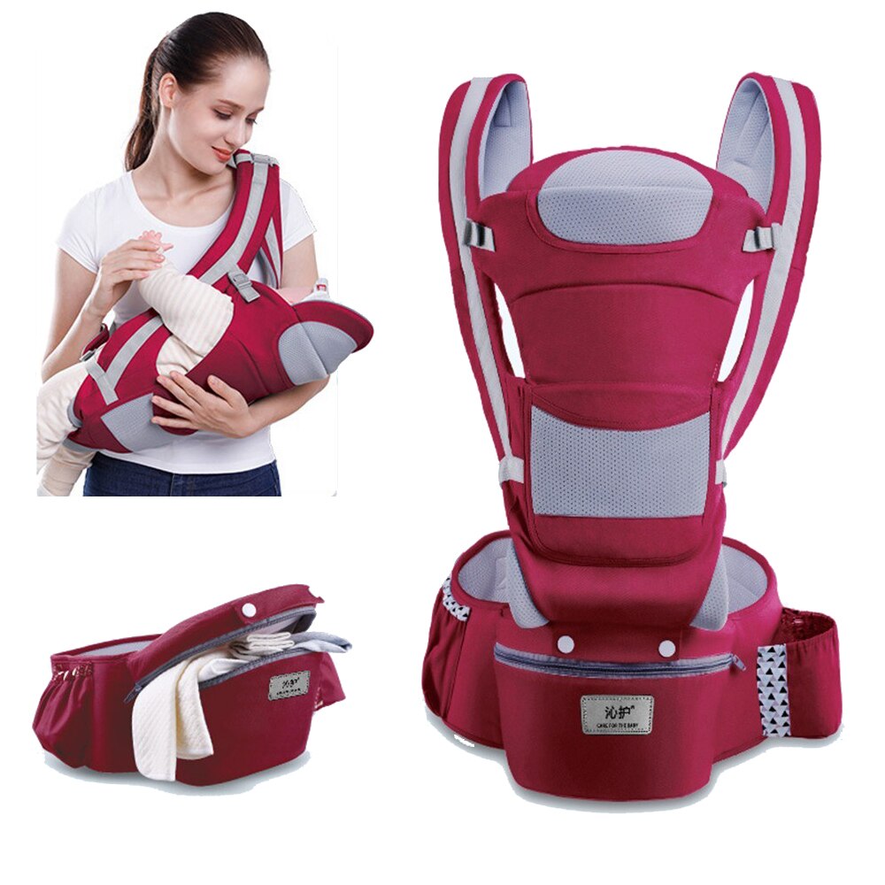 Ergonomisk babykänguru bärsele spädbarn baby höftsits bärsele för barn bärsele för nyfödda